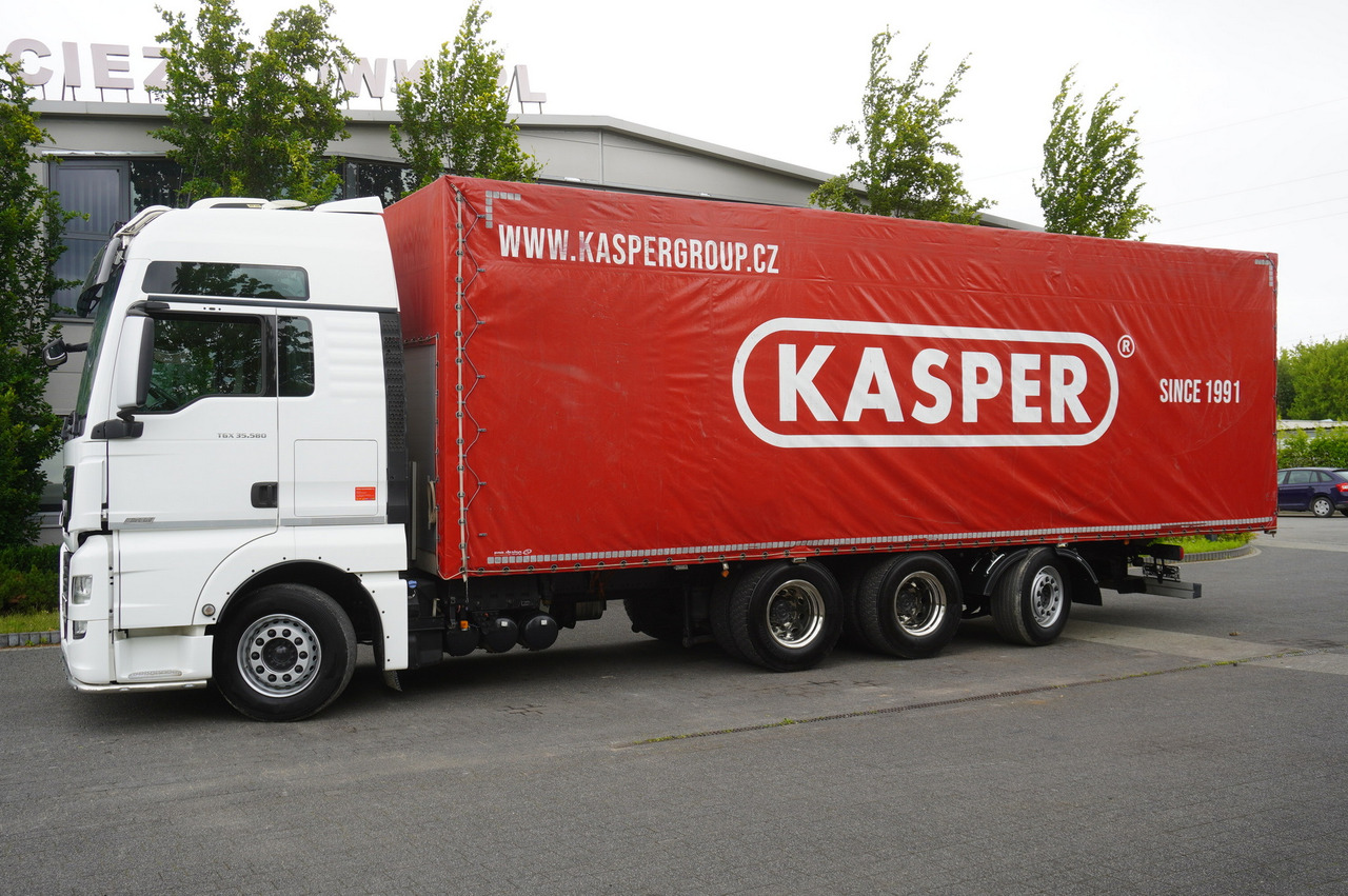 MAN TGX 35.580 E6 8x4 /4 / 23 EPAL tarp superstructure / 4th axle steered - Kapellbil: bilde 2 MAN TGX 35.580 E6 8x4 /4 / 23 EPAL tarp superstructure / 4th axle steered - Kapellbil: bilde 2