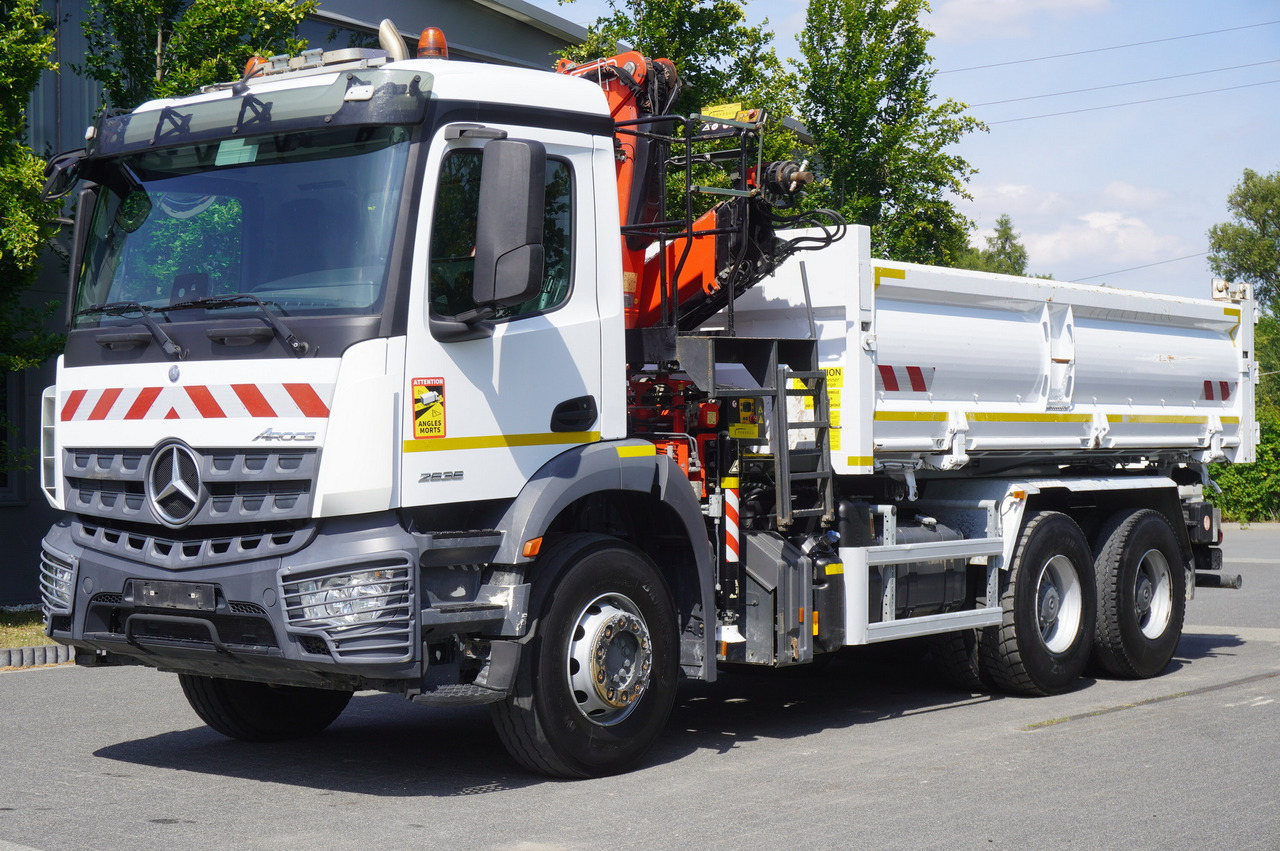 MERCEDES-BENZ AROCS 2636 / Fassi F155A.0.22 crane 6t / 120 tho. km / 3-sided dump truck / 2 x Bordmatic - Planbil, Kranbil: bilde 3 MERCEDES-BENZ AROCS 2636 / Fassi F155A.0.22 crane 6t / 120 tho. km / 3-sided dump truck / 2 x Bordmatic - Planbil, Kranbil: bilde 3