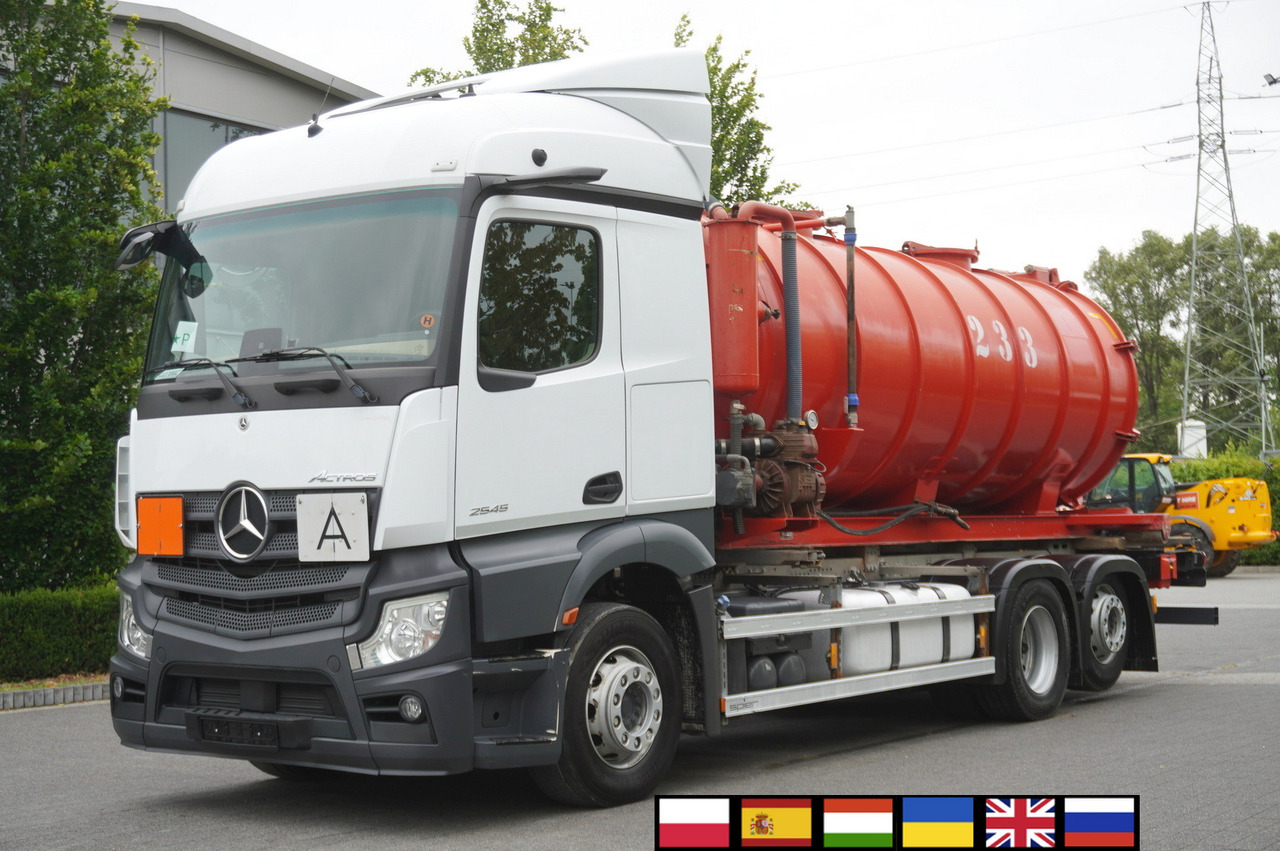 MERCEDES-BENZ Actros 2545 6 × 2 MP5 / NEW septic barrel 13000 L - Gjødselvogn: bilde 1 MERCEDES-BENZ Actros 2545 6 × 2 MP5 / NEW septic barrel 13000 L - Gjødselvogn: bilde 1