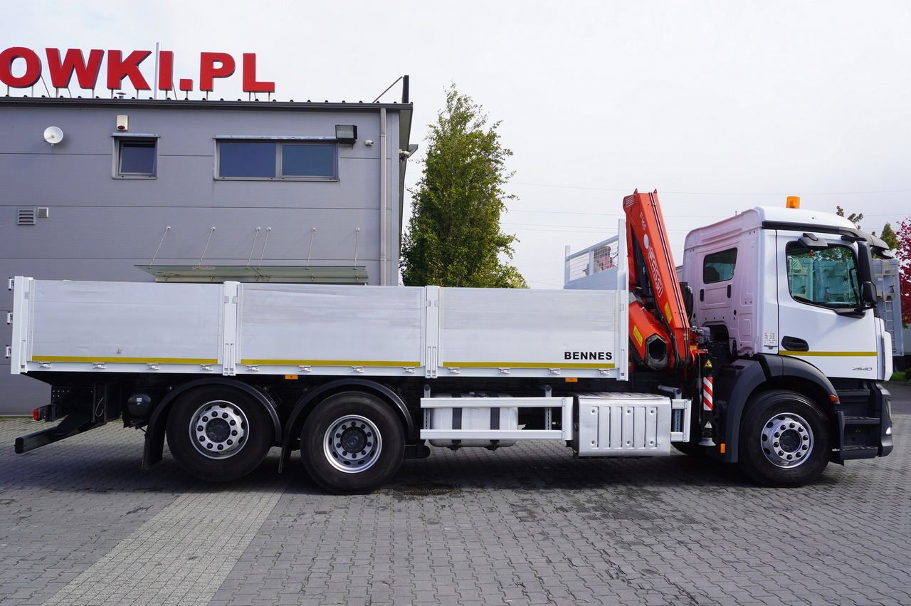 MERCEDES-BENZ Antos 2540 / Flatbed 15 EPAL / Fassi F165 / 6.1 t / 8 m reach / remote control / rotator / 1600 MTH / steered axle - Planbil, Kranbil: bilde 3 MERCEDES-BENZ Antos 2540 / Flatbed 15 EPAL / Fassi F165 / 6.1 t / 8 m reach / remote control / rotator / 1600 MTH / steered axle - Planbil, Kranbil: bilde 3