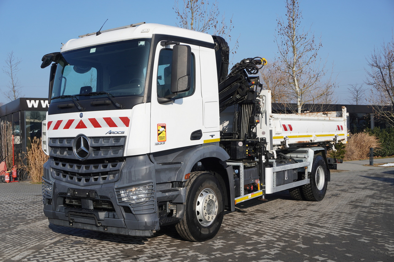 MERCEDES-BENZ Arocs 1833 / 87,000 km!!! / Hds HIAB X-DUO 128 B-2 / three-sided tipper - Planbil, Kranbil: bilde 3 MERCEDES-BENZ Arocs 1833 / 87,000 km!!! / Hds HIAB X-DUO 128 B-2 / three-sided tipper - Planbil, Kranbil: bilde 3