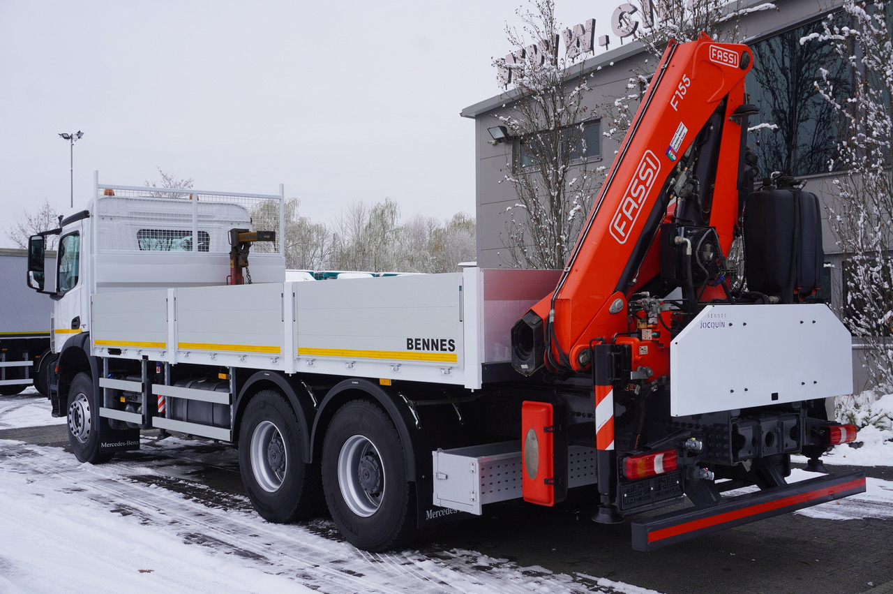 MERCEDES-BENZ Arocs 2633 flatbed truck / Crane FASSI F155A.0.23 / REMOTE CONTROL / 230,000 km - Planbil, Kranbil: bilde 3 MERCEDES-BENZ Arocs 2633 flatbed truck / Crane FASSI F155A.0.23 / REMOTE CONTROL / 230,000 km - Planbil, Kranbil: bilde 3