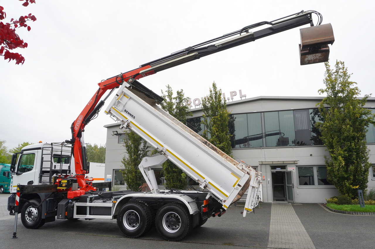 MERCEDES-BENZ Arocs 2636 6x4 / Fassi F175 / 7.7 t / 10 m / 2-side tipper / Bortmatic - Tippbil, Kranbil: bilde 4 MERCEDES-BENZ Arocs 2636 6x4 / Fassi F175 / 7.7 t / 10 m / 2-side tipper / Bortmatic - Tippbil, Kranbil: bilde 4