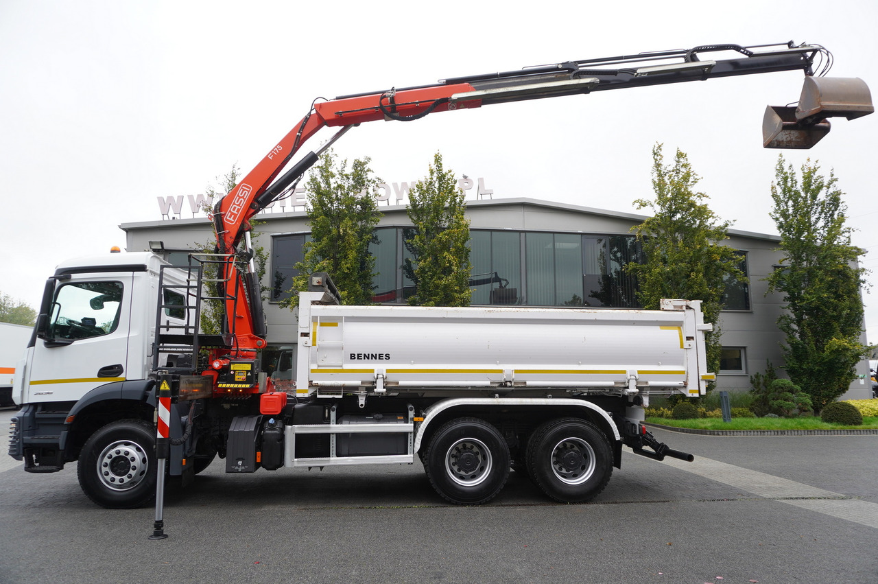 MERCEDES-BENZ Arocs 2636 6x4 / Fassi F175 / 7.7 t / 10 m / 2-side tipper / Bortmatic - Tippbil, Kranbil: bilde 5 MERCEDES-BENZ Arocs 2636 6x4 / Fassi F175 / 7.7 t / 10 m / 2-side tipper / Bortmatic - Tippbil, Kranbil: bilde 5