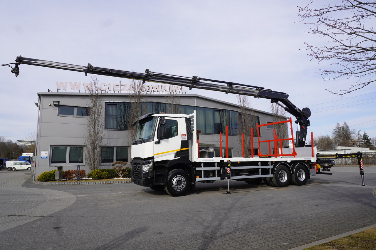 RENAULT C430 / HIAB 244 EP-5 HIDUO crane 8400 kg 15 m / Platform with stanchions - Kranbil: bilde 5 RENAULT C430 / HIAB 244 EP-5 HIDUO crane 8400 kg 15 m / Platform with stanchions - Kranbil: bilde 5