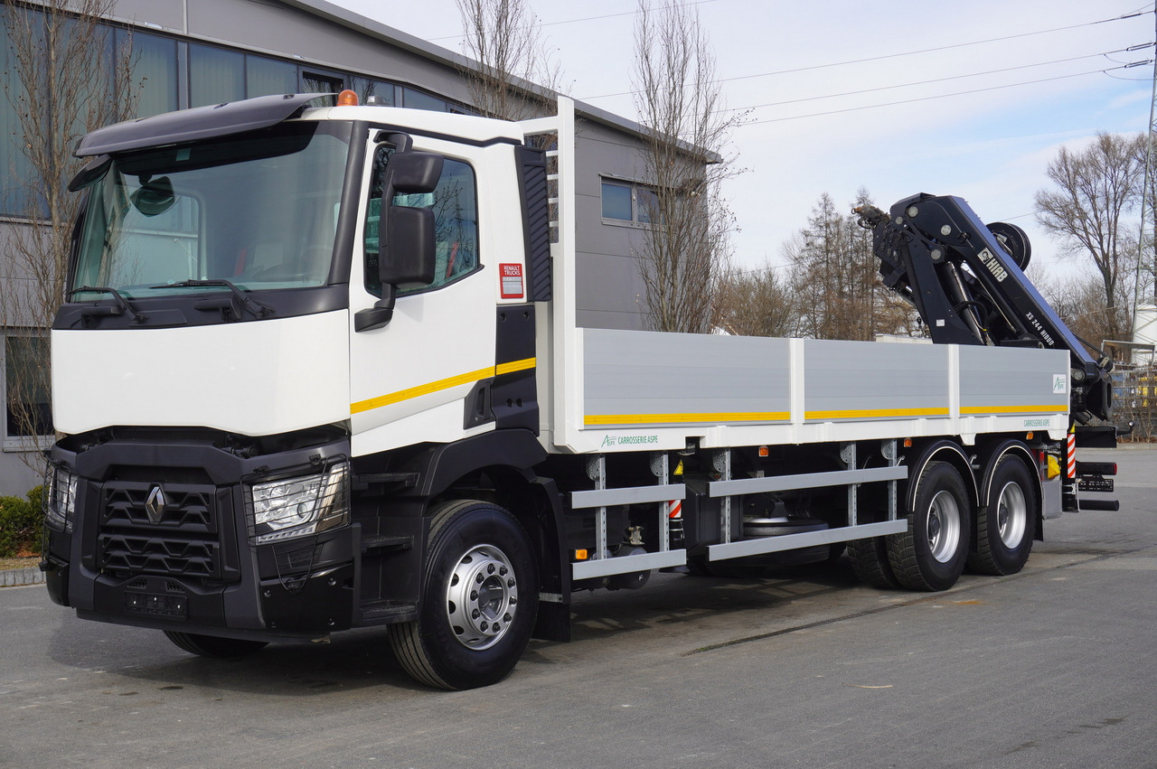 RENAULT C430 / HIAB 244 EP-5 HIDUO crane 8400 kg 15 m / Platform with stanchions - Kranbil: bilde 3 RENAULT C430 / HIAB 244 EP-5 HIDUO crane 8400 kg 15 m / Platform with stanchions - Kranbil: bilde 3