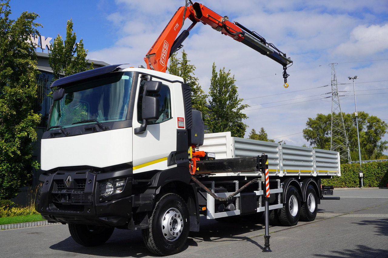 RENAULT K380 6×4 / FASSI F175 crane 7.85 t / 120 thousand km! / 2-sided tipper - Kranbil: bilde 4 RENAULT K380 6×4 / FASSI F175 crane 7.85 t / 120 thousand km! / 2-sided tipper - Kranbil: bilde 4
