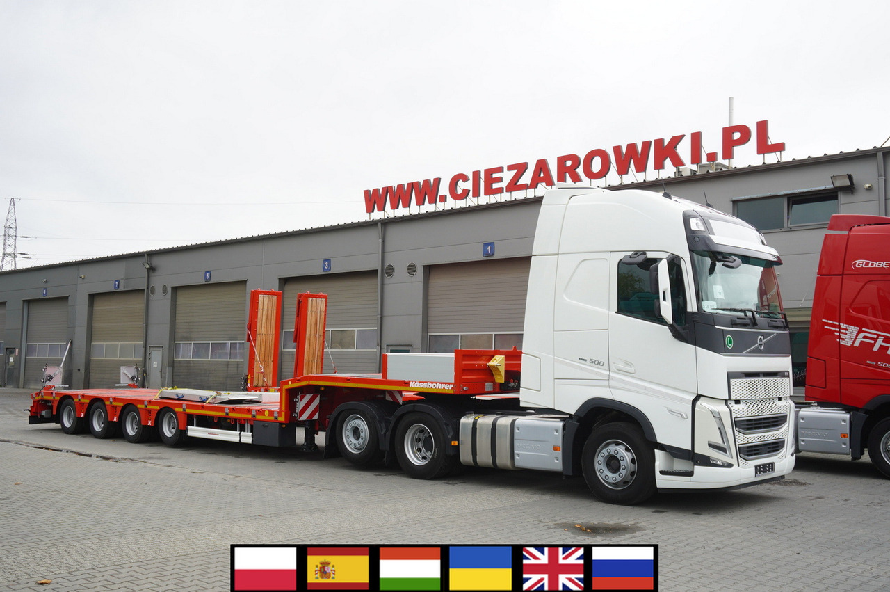 VOLVO FH 500 6 × 2 Globetrotter XL / 2023 / 114 thousand km / Brand-new low-loader Kässbohrer LB3E semi-trailer - Transporter lastebil: bilde 1 VOLVO FH 500 6 × 2 Globetrotter XL / 2023 / 114 thousand km / Brand-new low-loader Kässbohrer LB3E semi-trailer - Transporter lastebil: bilde 1