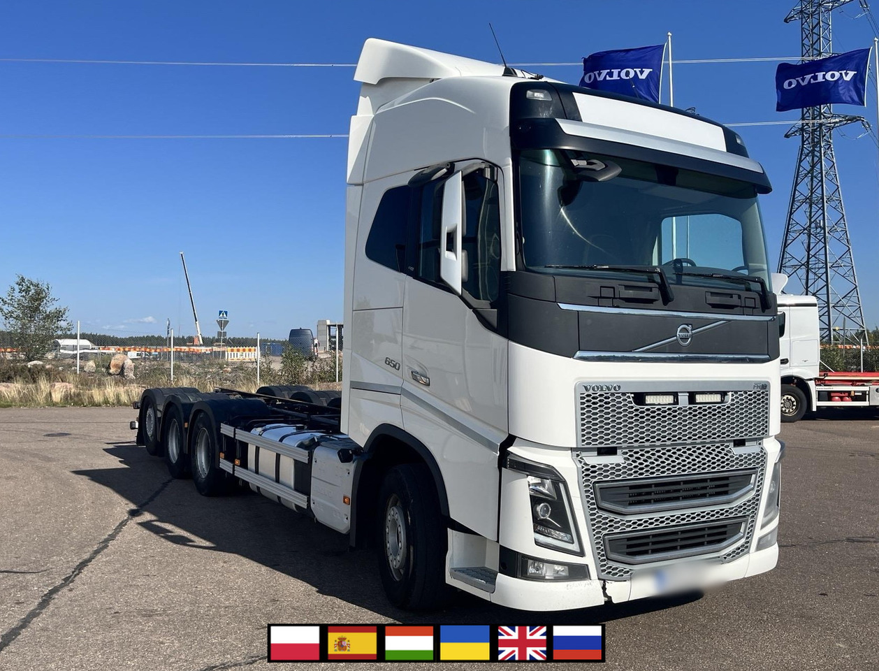 VOLVO FH 650 8x4 / Truck chassis / Sleeper cab - Kranbil: bilde 1 VOLVO FH 650 8x4 / Truck chassis / Sleeper cab - Kranbil: bilde 1