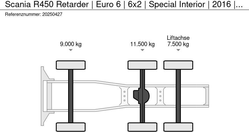 Scania R450 Retarder | Euro 6 | 6x2 | Special Interior | 2016 | King o/t Road | New Tacho - Trekkvogn: bilde 5 Scania R450 Retarder | Euro 6 | 6x2 | Special Interior | 2016 | King o/t Road | New Tacho - Trekkvogn: bilde 5