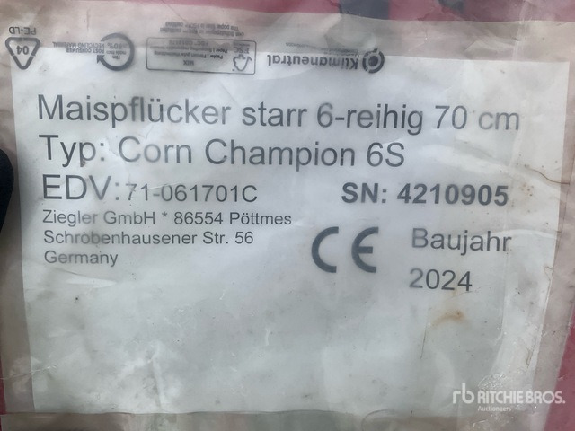 2024 Ziegler Corn Champion 6S 6 Row (Unused) Combine Header - Skjærebord: bilde 4 2024 Ziegler Corn Champion 6S 6 Row (Unused) Combine Header - Skjærebord: bilde 4