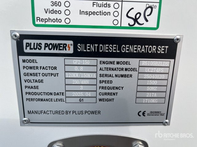 2025 Plus Power GF2-150 (Unused) Generator Set - Elektrisk generator: bilde 3 2025 Plus Power GF2-150 (Unused) Generator Set - Elektrisk generator: bilde 3