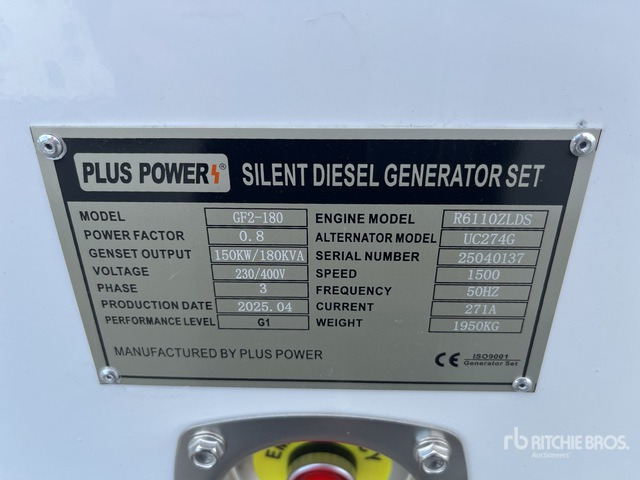 2025 Plus Power GF2-180 (Unused) Generator Set - Elektrisk generator: bilde 4 2025 Plus Power GF2-180 (Unused) Generator Set - Elektrisk generator: bilde 4