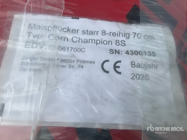 2025 Ziegler Corn Champion 8S 8 Row (Unused) Combine Header - Skjærebord: bilde 5 2025 Ziegler Corn Champion 8S 8 Row (Unused) Combine Header - Skjærebord: bilde 5