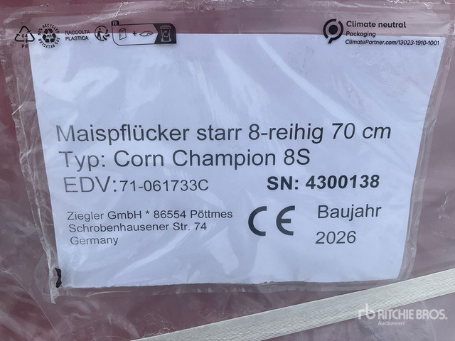 2026 Ziegler Corn Master 8 Row (Unused) Combine Header - Skjærebord: bilde 3 2026 Ziegler Corn Master 8 Row (Unused) Combine Header - Skjærebord: bilde 3