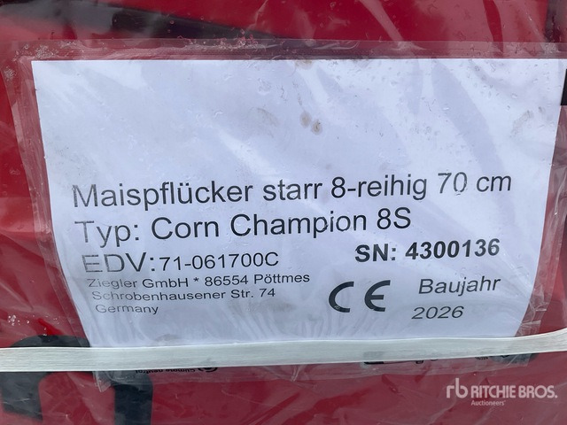 2026 Ziegler Corn Master 8 Row (Unused) Combine Header - Skjærebord: bilde 5 2026 Ziegler Corn Master 8 Row (Unused) Combine Header - Skjærebord: bilde 5