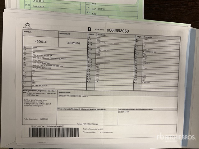 2020 Citroen Berlingo Passenger Van - Minibuss, Persontransport: bilde 2 2020 Citroen Berlingo Passenger Van - Minibuss, Persontransport: bilde 2