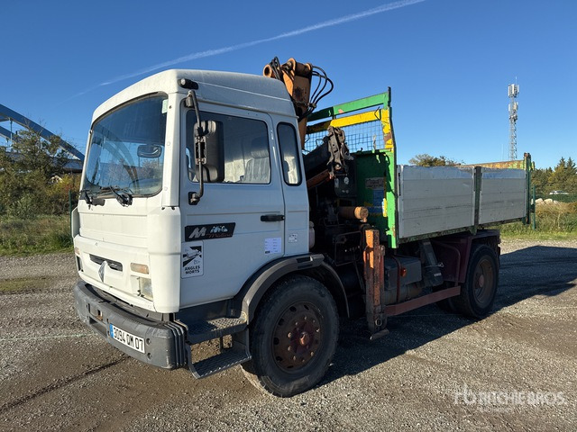 1998 Renault Midliner M210 1990 atlas 80.1 4000 kg on 4x2 ... Flatbed Truck with Crane - Planbil, Kranbil: bilde 1 1998 Renault Midliner M210 1990 atlas 80.1 4000 kg on 4x2 ... Flatbed Truck with Crane - Planbil, Kranbil: bilde 1