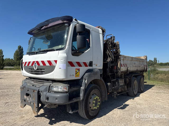 2007 Renault Kerax HMF 1250 k2 on 6x4 Camion Bi-Be ... Dump Truck with Crane - Tippbil, Kranbil: bilde 1 2007 Renault Kerax HMF 1250 k2 on 6x4 Camion Bi-Be ... Dump Truck with Crane - Tippbil, Kranbil: bilde 1