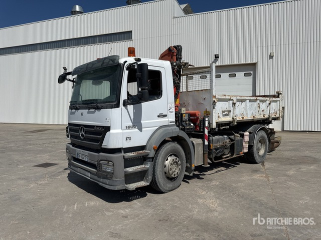 2008 Mercedes Axor 1833 2008 Palfinger PK15500 6100 kg ... Dump Truck with Crane - Tippbil, Kranbil: bilde 1 2008 Mercedes Axor 1833 2008 Palfinger PK15500 6100 kg ... Dump Truck with Crane - Tippbil, Kranbil: bilde 1