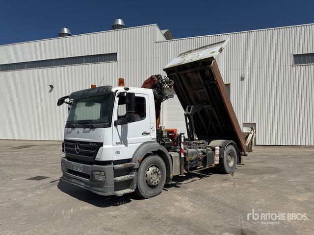 2008 Mercedes Axor 1833 2008 Palfinger PK15500 6100 kg ... Dump Truck with Crane - Tippbil, Kranbil: bilde 4 2008 Mercedes Axor 1833 2008 Palfinger PK15500 6100 kg ... Dump Truck with Crane - Tippbil, Kranbil: bilde 4