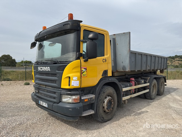 2008 Scania P380 6x4 Camion Amplirol 6x4 Roll-Off Truck - Krokbil: bilde 1 2008 Scania P380 6x4 Camion Amplirol 6x4 Roll-Off Truck - Krokbil: bilde 1