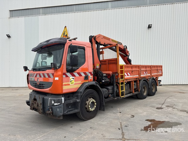 2009 Renault Premium 2008 Palfinger PK15500 5750 kg ... Flatbed Truck with Crane - Planbil, Kranbil: bilde 1 2009 Renault Premium 2008 Palfinger PK15500 5750 kg ... Flatbed Truck with Crane - Planbil, Kranbil: bilde 1