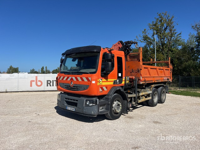 2012 Renault Premium Lander 430 DXI 2011 Palfinger PK16001K 5460 kg ... Dump Truck with Crane - Tippbil: bilde 1 2012 Renault Premium Lander 430 DXI 2011 Palfinger PK16001K 5460 kg ... Dump Truck with Crane - Tippbil: bilde 1