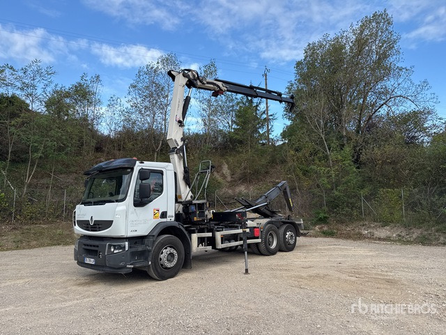 2013 Renault Premium Lander 430DXi 6x2 Camion Ampliroll Avec Grue ... Roll-Off Truck - Krokbil: bilde 3 2013 Renault Premium Lander 430DXi 6x2 Camion Ampliroll Avec Grue ... Roll-Off Truck - Krokbil: bilde 3
