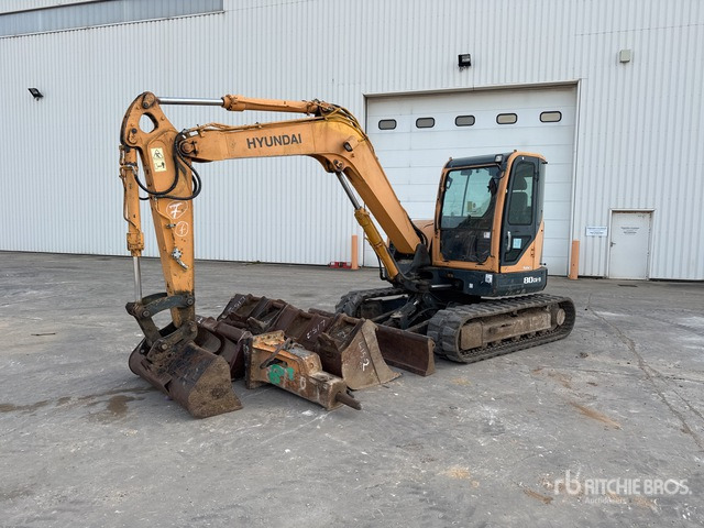 2014 Hyundai R80CR-9 Mini-Pelle Mini Excavator: <6.6t - Minigraver: bilde 1 2014 Hyundai R80CR-9 Mini-Pelle Mini Excavator: <6.6t - Minigraver: bilde 1