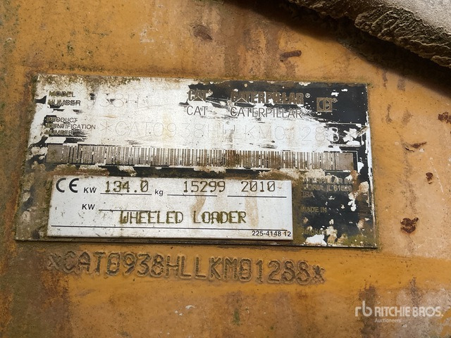 2010 Cat 938H Cat 938H Wheel Loader Wheel Loader - Hjullaster: bilde 1 2010 Cat 938H Cat 938H Wheel Loader Wheel Loader - Hjullaster: bilde 1