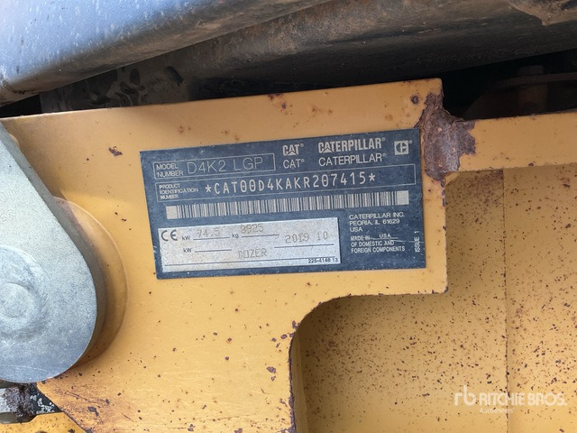 2019 Cat D4K2LGP Crawler Dozer - Bulldozer: bilde 3 2019 Cat D4K2LGP Crawler Dozer - Bulldozer: bilde 3