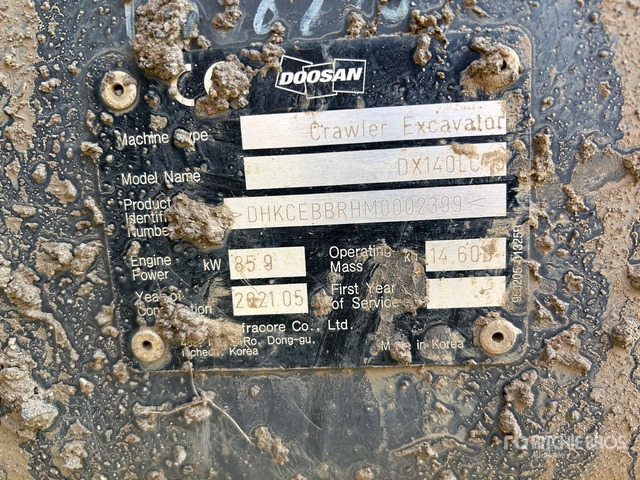 2021 Doosan DX140LC-5 Tracked Excavator - Beltegraver: bilde 2 2021 Doosan DX140LC-5 Tracked Excavator - Beltegraver: bilde 2