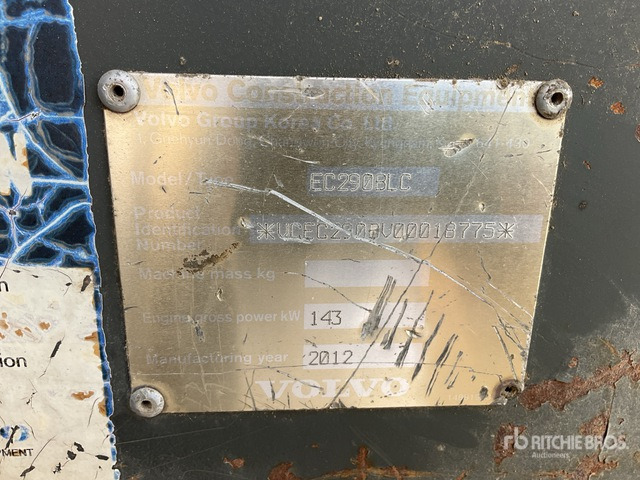 2012 Volvo EC290BLC - Beltegraver: bilde 3 2012 Volvo EC290BLC - Beltegraver: bilde 3