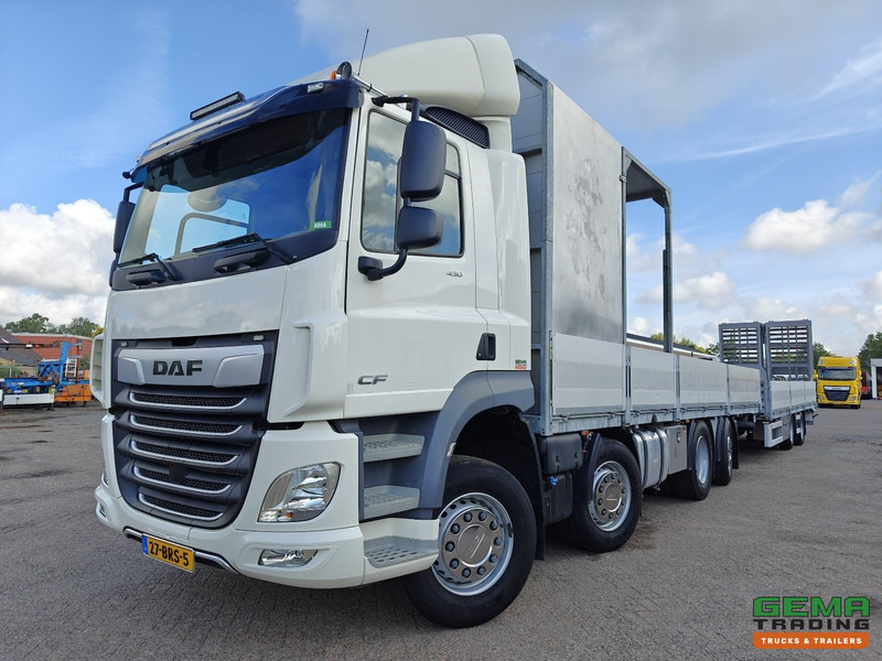 DAF CF 430 FAX 8x2/6 Dagcabine Euro6D - Machine Transporter + 2assige Aanhanger - Hydraulische Rampen - Afneembare 10.000L WaterTank - 20.000km! Origineel - Transporter lastebil: bilde 1 DAF CF 430 FAX 8x2/6 Dagcabine Euro6D - Machine Transporter + 2assige Aanhanger - Hydraulische Rampen - Afneembare 10.000L WaterTank - 20.000km! Origineel - Transporter lastebil: bilde 1