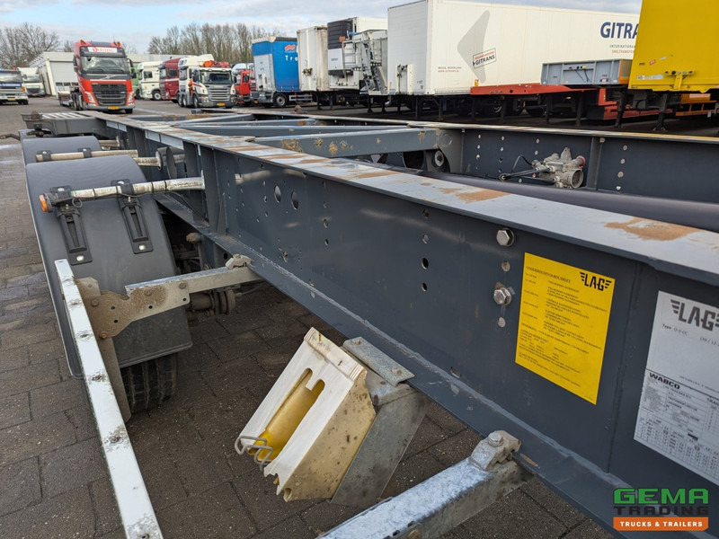 Container-transport/ Vekselflak semitrailer LAG O-3-CC 3-Assen BPW - 20 30FT TANK/SWAP - 3580KG - ContainerChassis - ADR - Alcoa's - 11/2025APK: bilde 9