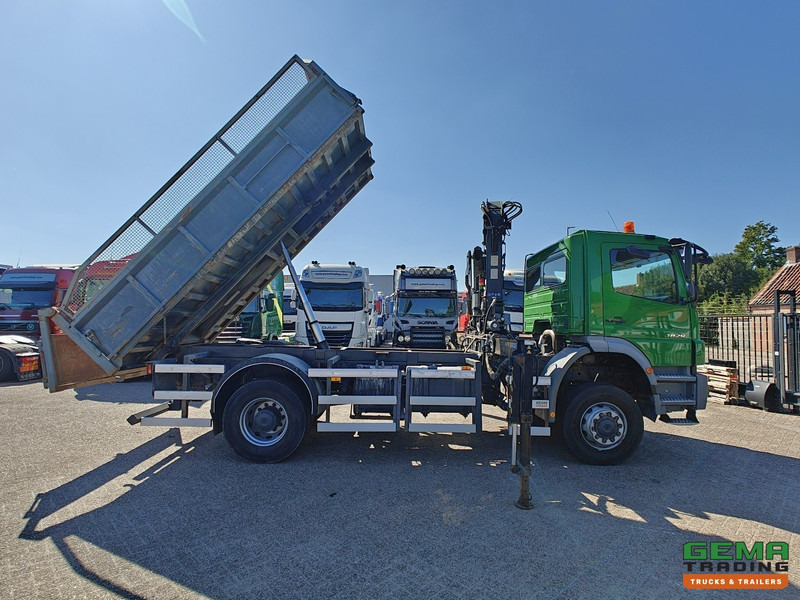 Tippbil, Kranbil Mercedes-Benz AXOR 1829 AK 4x4 Dagcab Euro5 - Kipper + Terex 105.2 - RadioGrafisch - NaafReductie: bilde 11