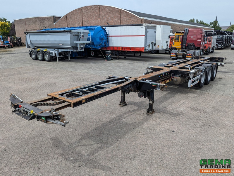 Pacton T3-010 3-Assen SAF - MULTI - Trommelremmen - LiftAs - 3x Uitschuifbaar - Container-transport/ Vekselflak semitrailer: bilde 1 Pacton T3-010 3-Assen SAF - MULTI - Trommelremmen - LiftAs - 3x Uitschuifbaar - Container-transport/ Vekselflak semitrailer: bilde 1