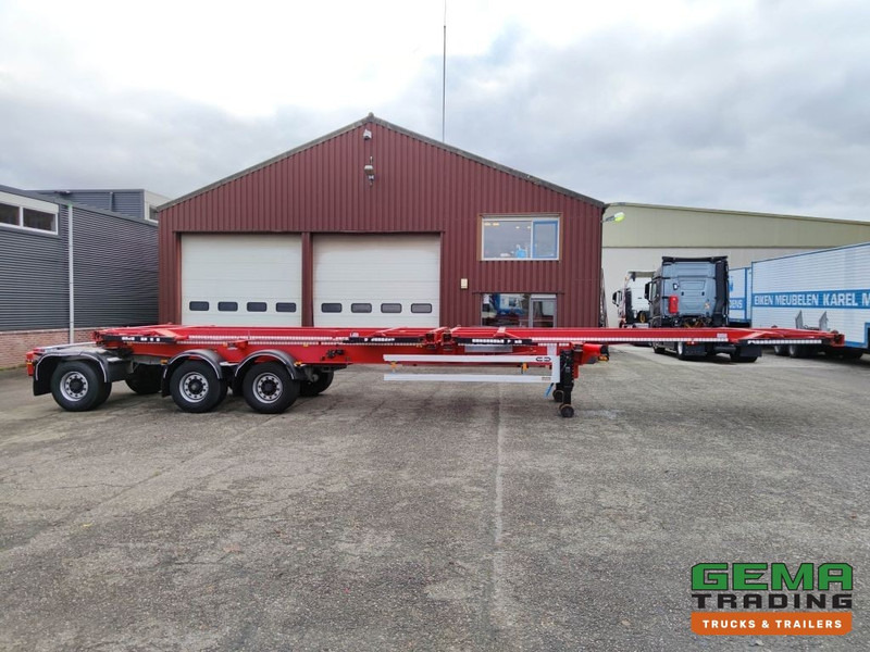 Container-transport/ Vekselflak semitrailer Van Hool A3C002 StuurasAs - 2x 20FT Frames - All Connections (O826): bilde 6