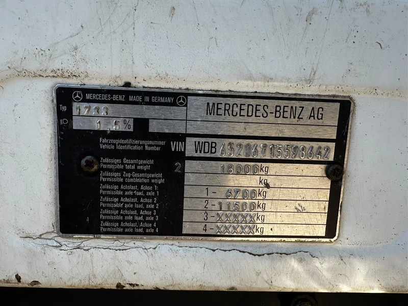 Tippbil Mercedes-Benz SK 1733 V6 4X2 Tipper Spring/Spring EPS Manual Gearbox: bilde 11