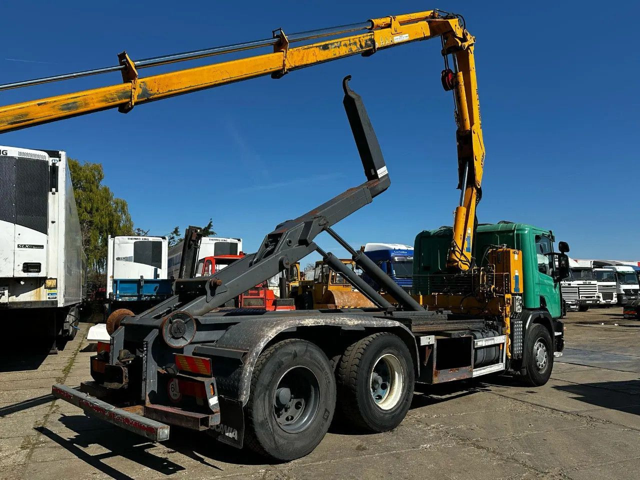 Scania P114-380 6X2 Ampirol + Heila 13000 5T Crane Manu - Container-transport/ Vekselflak lastebil: bilde 5 Scania P114-380 6X2 Ampirol + Heila 13000 5T Crane Manu - Container-transport/ Vekselflak lastebil: bilde 5