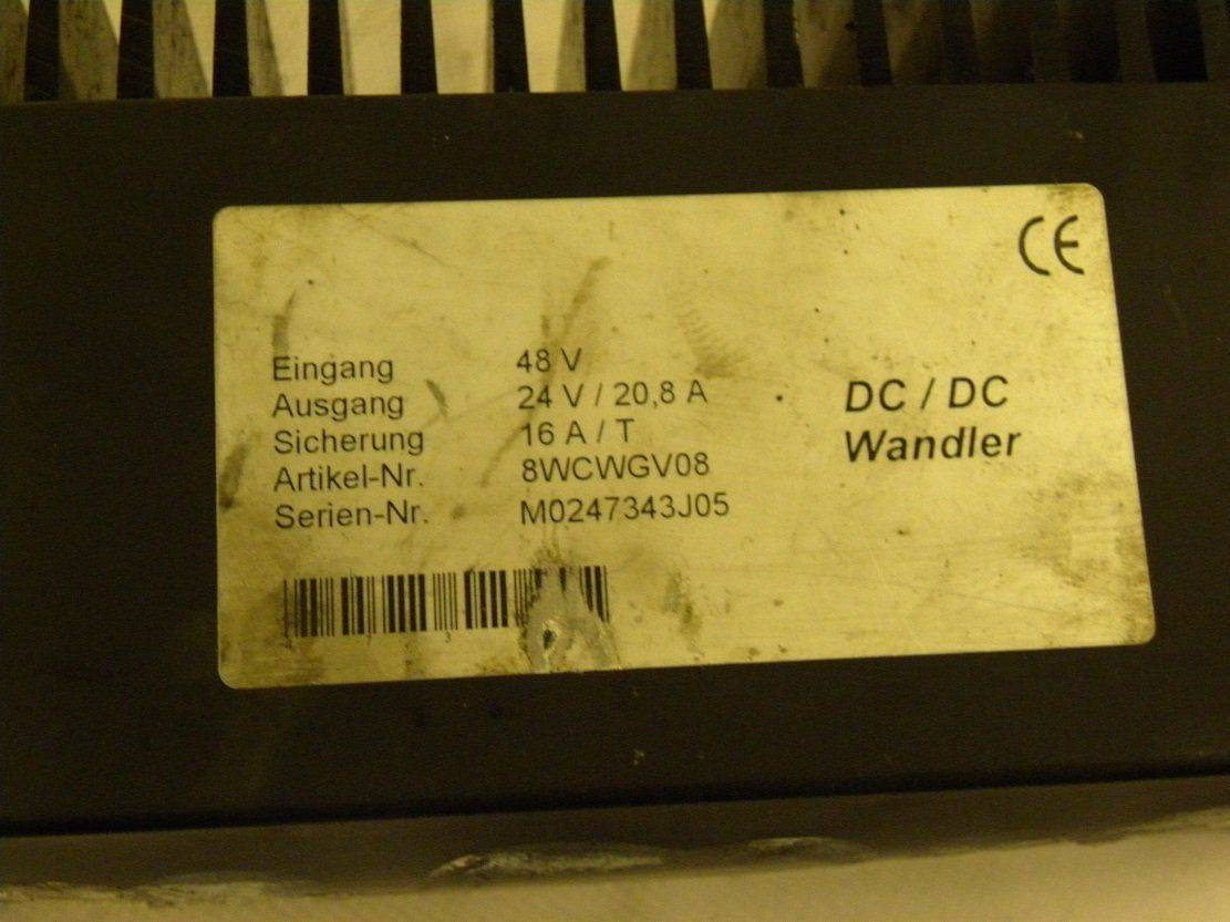 Converter DC-DC 48/24 V, 20.8 A for Mitsubishi - Elektrisk system for Materialhåndteringsutstyr: bilde 2 Converter DC-DC 48/24 V, 20.8 A for Mitsubishi - Elektrisk system for Materialhåndteringsutstyr: bilde 2