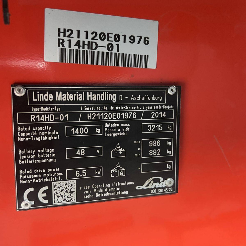 Reachtruck Linde R14HD (1120): bilde 19 Reachtruck Linde R14HD (1120): bilde 19