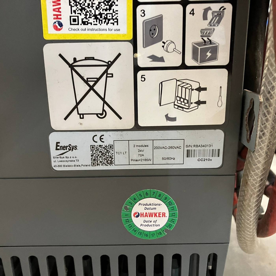 Hawker 24V/72A Lifetech TC1LT - Reservedeler for Materialhåndteringsutstyr: bilde 4 Hawker 24V/72A Lifetech TC1LT - Reservedeler for Materialhåndteringsutstyr: bilde 4