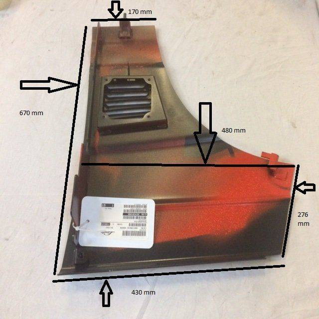 Side panel right for Linde - Karosseri og eksteriør for Materialhåndteringsutstyr: bilde 3 Side panel right for Linde - Karosseri og eksteriør for Materialhåndteringsutstyr: bilde 3