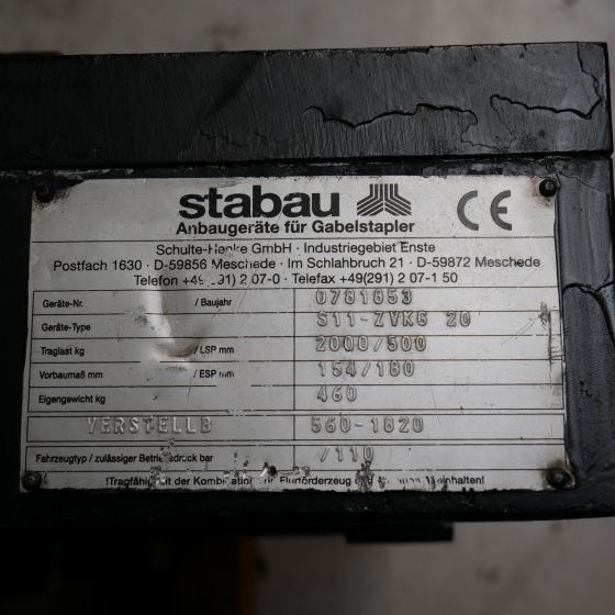 Stabau Fork positioner with separate side shift - Utstyr for Materialhåndteringsutstyr: bilde 5 Stabau Fork positioner with separate side shift - Utstyr for Materialhåndteringsutstyr: bilde 5