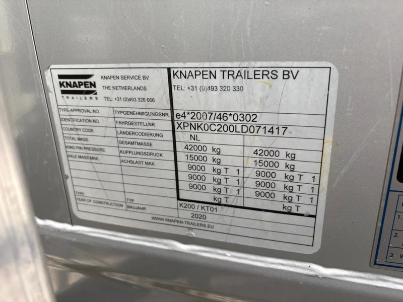 Med walking floor semitrailer Knapen Trailers K200 80m3 Agrar 2X Liftas Afstandsbediening: bilde 13