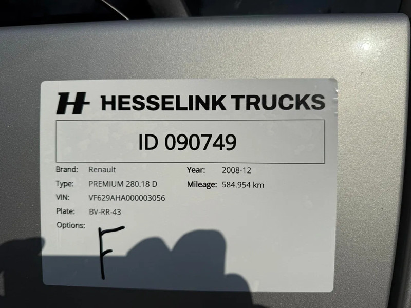 Skapbil Renault Premium 280 18T Airco 584.954KM Slaapcabine Handgeschakeld Airco NL Truck: bilde 13