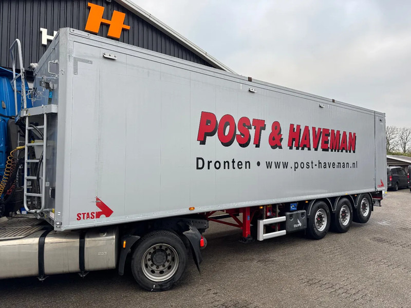 Stas S300ZX 10.5M 70m3 Agrar Liftachse SAF, Top condition - Med walking floor semitrailer: bilde 1 Stas S300ZX 10.5M 70m3 Agrar Liftachse SAF, Top condition - Med walking floor semitrailer: bilde 1