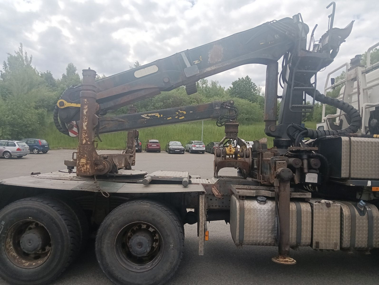 Palfinger EPSILON E250L82 Langholzkran+GLOGGER Aufbau+Anhä - Tømmerbil, Kranbil: bilde 1 Palfinger EPSILON E250L82 Langholzkran+GLOGGER Aufbau+Anhä - Tømmerbil, Kranbil: bilde 1